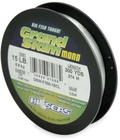 Hi-Seas GSM-F300-15CL Grand Slam 15lb 300yds Clear Spool