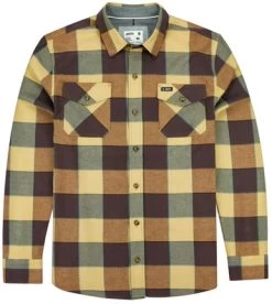 Jetty Breaker Classic Flannel Shirt - Brown - Medium