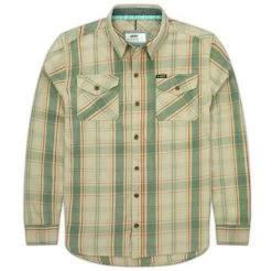 Jetty Breaker Flannel - Tan - Large