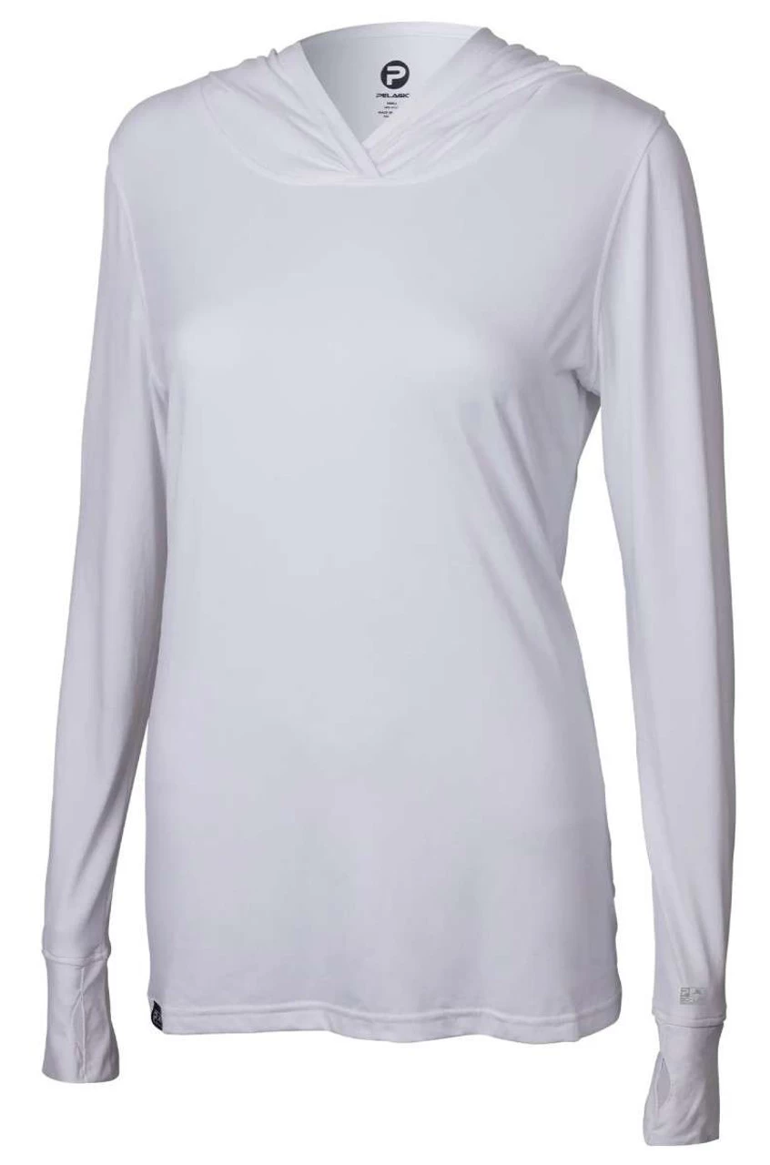 Pelagic Aquatek Womens Solid Hooded Fishing Shirt - Image 4