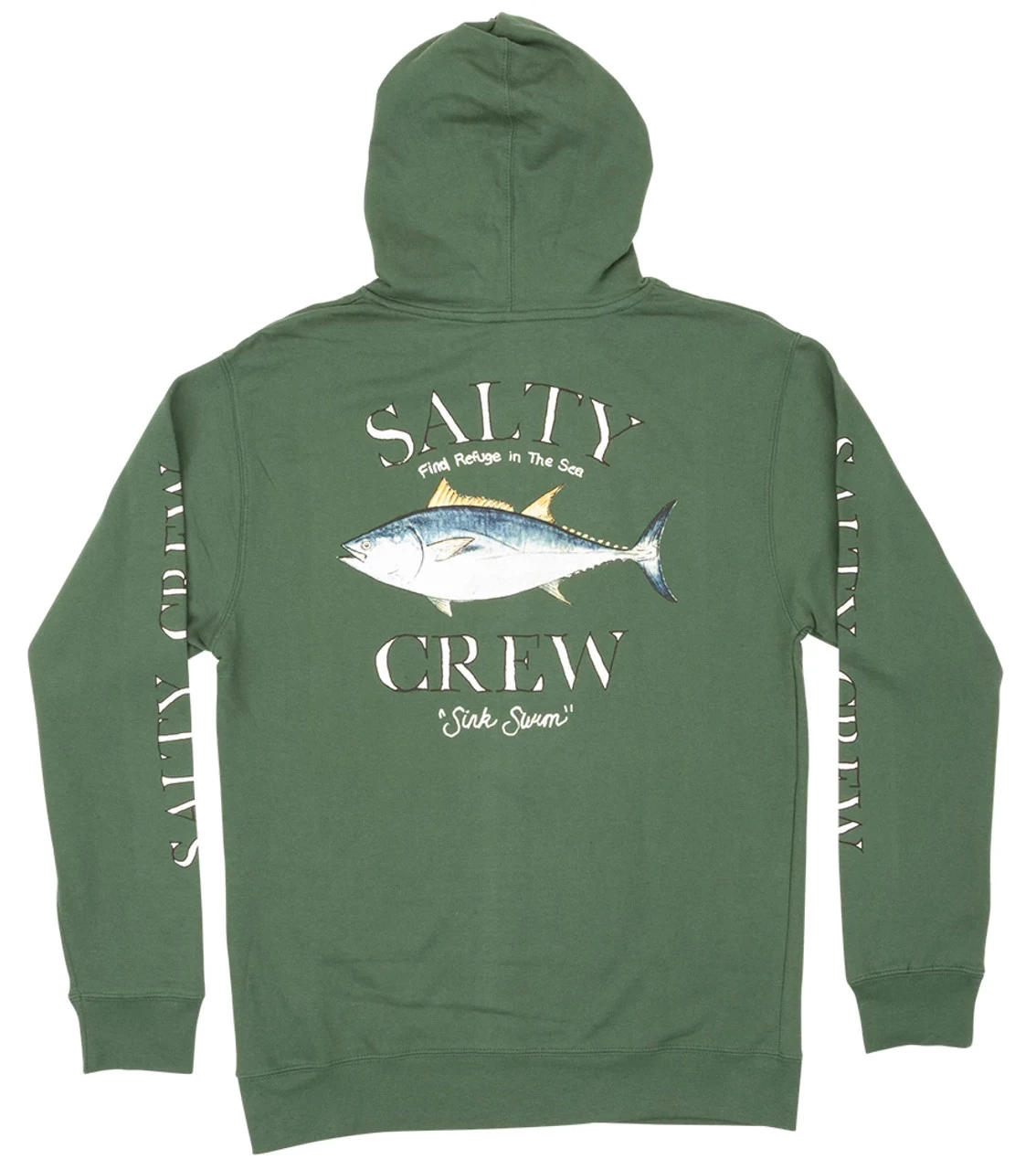 Salty Crew Big Blue Fleece Hoodie - Alpine Green - Image 2