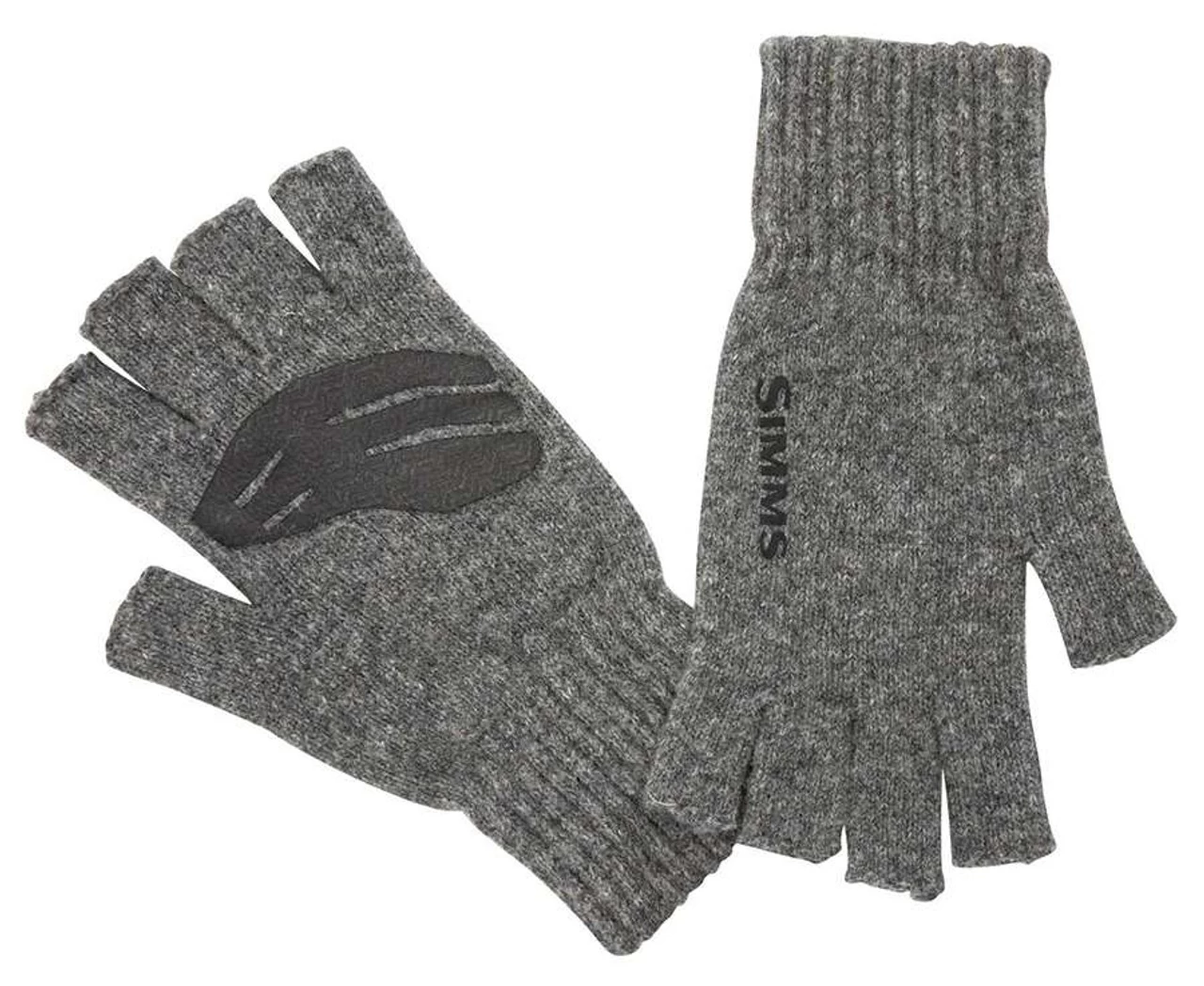 Simms Wool Half Finger Mitt - Steel