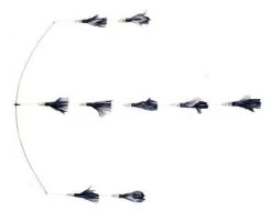 Sportfish Products 32in Spreader Bar With 9 - 6in Sport Feather