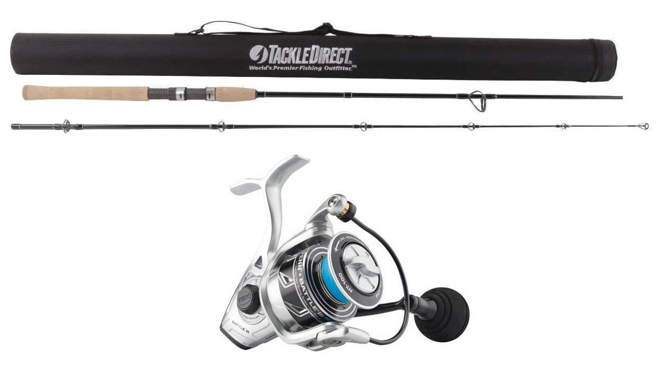 TackleDirect Silver Hook 2-pc/Penn BTLIII3000DX Battle III DX Combo